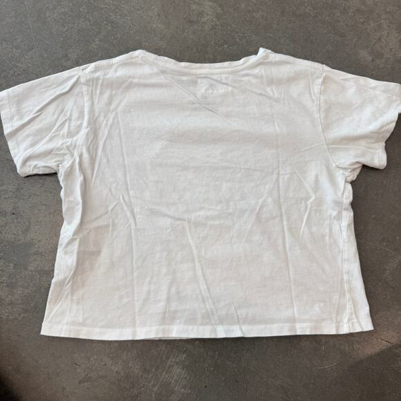 Vintage Y2K Billabong Surf Ocean Summer Waves Beach Crop Casual Graphic Tee L - Picture 2 of 5